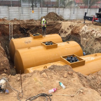 UNDERGROUND FUEL TANK INSTALLATION